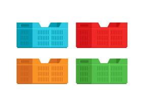 Crate stack cartoon . free space for text. wallpaper. vector