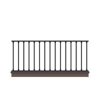 Balcony cartoon . Railing . Fence . vector