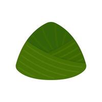Delicious zongzi on white background. Duanwu Festival, date and wine's name written in Chinese calligraphy. Delicious zongzi icon. vector