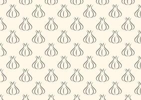 Garlic pattern wallpaper. Garlic . wallpaper. Garlic symbol . vector
