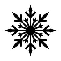 Detailed Snowflake With Elaborate Branches vector