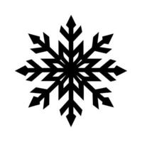 A Detailed Snowflake With Intricate Branches vector