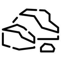 Mossy Rock icon for web, app, infographic etc vector