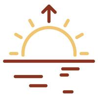 Sunrise Glow icon for web, app, infographic etc vector
