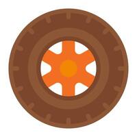 Tractor Tire icon for web, app, infographic etc vector