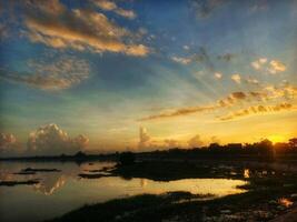 Sunsets and landscapes in and around central Vietnam photo