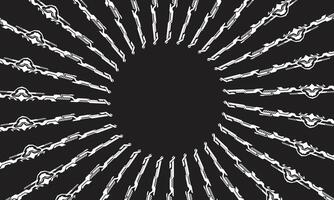 Cyberpunk futuristic techno radial lines abstract background vector