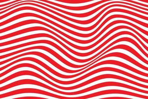 simple abstract red color distort wavy line pattern a white background with red lines vector