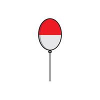 RED AND WHITE BALLOONS WITH A WHITE BACKGROUND vector