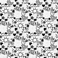 doodle seamless pattern vector