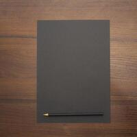 Notebook and pencil on a beautiful background in a large photo studio