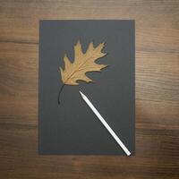 Notebook and pencil on a beautiful background in a large photo studio
