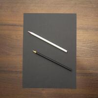 Notebook and pencil on a beautiful background in a large photo studio