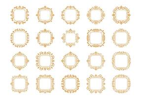 Luxury Frame Border Element Set vector