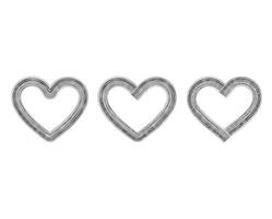 Heart scribble hand drawn with thin line vector