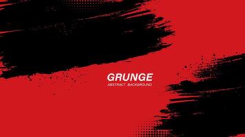 Black and red abstract grunge texture background vector