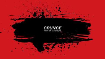 Black and red abstract grunge texture background vector