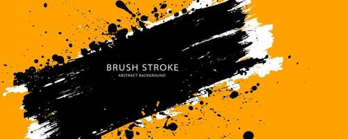 Black and Yellow abstract background with grunge texture. vector