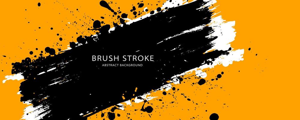 Black and Yellow abstract background with grunge texture.