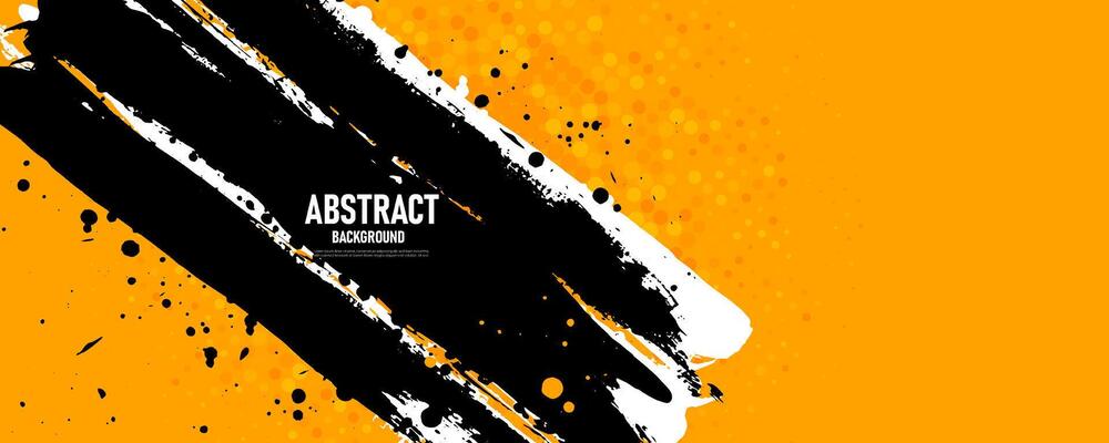 Black and Yellow abstract background with grunge texture.