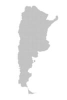 Argentina map with dotted pattern vector