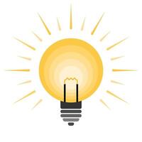 Bright Light Bulb clip art vector