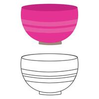 Coloring Pages Outline with Color vector