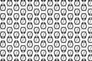 clock pattern with minimalist illustration of a clock vector