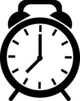 clock with minimalist illustration of a clock vector