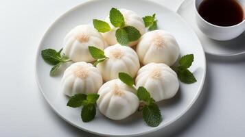 Mochi rice cake traditional oriental Asian snack photo