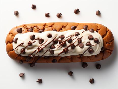 chocolate rodar pastel Pastelería dulce comida para fiesta hora foto