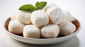 Mochi rice cake traditional oriental Asian snack photo