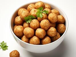 Meat ball from beef or chicken for lunch photo