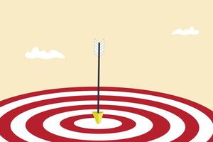 Bullseye is a target of business. Dart is an opportunity and Dartboard is the target and goal. concept of represent a challenge in business marketing vector