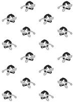 Seamless pattern of hackamore horse bit vector