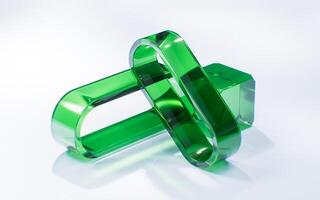 Abstract glass geometry background, 3d rendering. photo