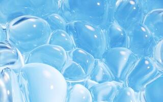 Inflating soft bubbles background, 3d rendering. photo