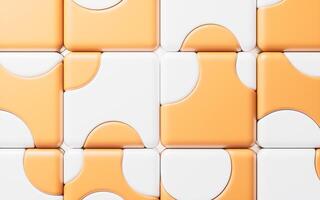 Abstract cartoon style cube, 3d rendering. photo