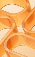 Abstract glass geometry background, 3d rendering. photo