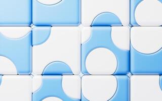 Abstract cartoon style cube, 3d rendering. photo