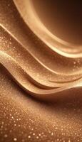 3D wave curve abstract background with lights and bokeh, wallpaper photo
