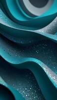 3D wave curve abstract background with lights and bokeh, wallpaper photo