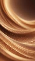 3D wave curve abstract background with lights and bokeh, wallpaper photo