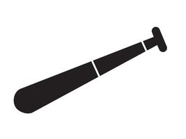 Baseball bat icon. Simple illustration of baseball bat icon for web design isolated on white vector