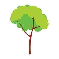tree icon Cartoon tree, Simple modern style Cute green plants, forest. isolated on a white background. vector