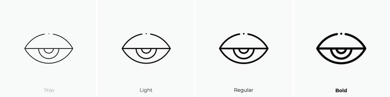 fatigue icon. Thin, Light, Regular And Bold style design isolated on white background vector