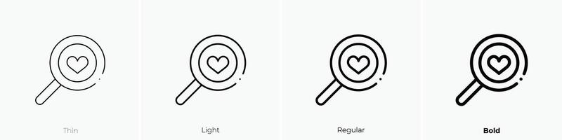 favorite icon. Thin, Light, Regular And Bold style design isolated on white background vector