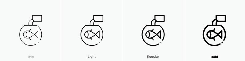 feed icon. Thin, Light, Regular And Bold style design isolated on white background vector