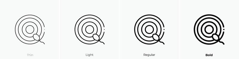 fertilization icon. Thin, Light, Regular And Bold style design isolated on white background vector