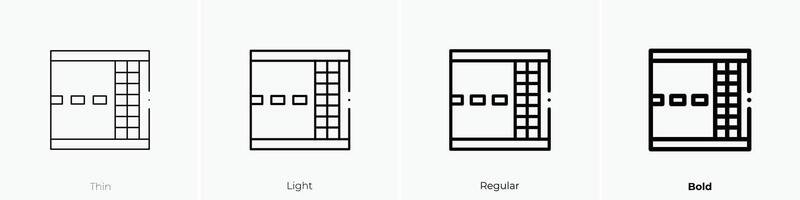 finish line icon. Thin, Light, Regular And Bold style design isolated on white background vector